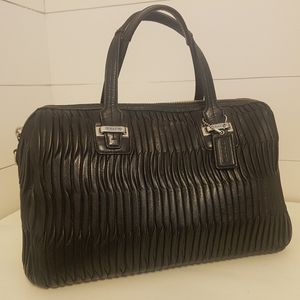 Coach Madison Taylor Gathered Leather Satchel